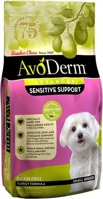 AvoDerm Advanced Sensitive Support Turkey Formula Grain-Free Small Breed Adult Dry Dog Food, slide 1 of 1