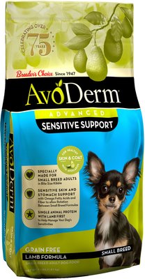 AvoDerm Advanced Sensitive Support Lamb Formula Grain-Free Small Breed Adult Dry Dog Food, slide 1 of 1