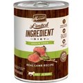 Merrick Limited Ingredient Diet Grain Free Wet Dog Food Real Lamb Recipe, 12.7-oz can, case of 12
