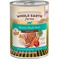Whole Earth Farms Grain-Free Hearty Duck Stew Canned Dog Food, 12.7-oz, case of 12