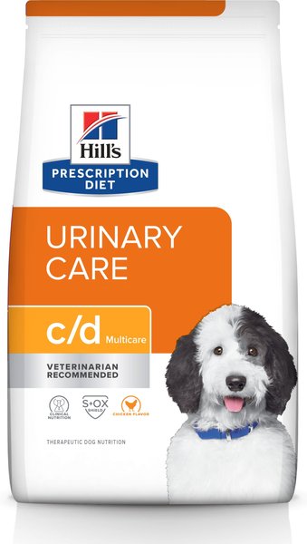 Hill's Prescription Diet c/d Multicare Urinary Care Chicken Flavor Dry Dog Food, 8.5-lb bag slide 1 of 11