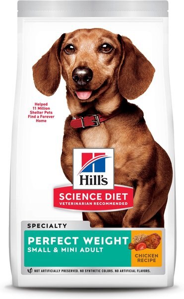 Hill's Science Diet Adult Small & Mini Perfect Weight Dry Dog Food, 15-lb bag slide 1 of 10