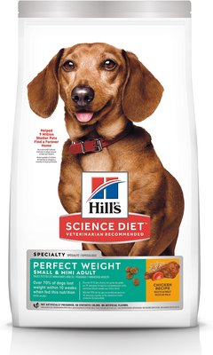 2. Hill’s Science Diet Perfect Weight Small and Mini Adult