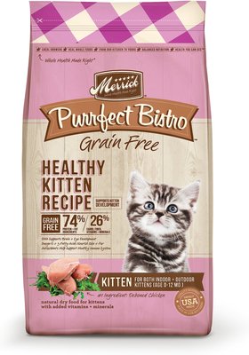 Merrick Purrfect Bistro Grain-Free Healthy Kitten Recipe Dry Cat Food, slide 1 of 1