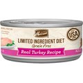 Merrick Limited Ingredient Diet Grain-Free Real Turkey Pate Recipe Canned Cat Food, 5-oz, case of 24