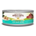 Whole Earth Farms Grain-Free Real Duck Pate Recipe Canned Cat Food, 5-oz, case of 24