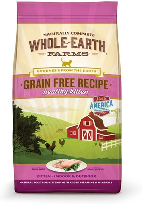 Whole Earth Farms Grain-Free Healthy Kitten Recipe Dry Cat Food, slide 1 of 1