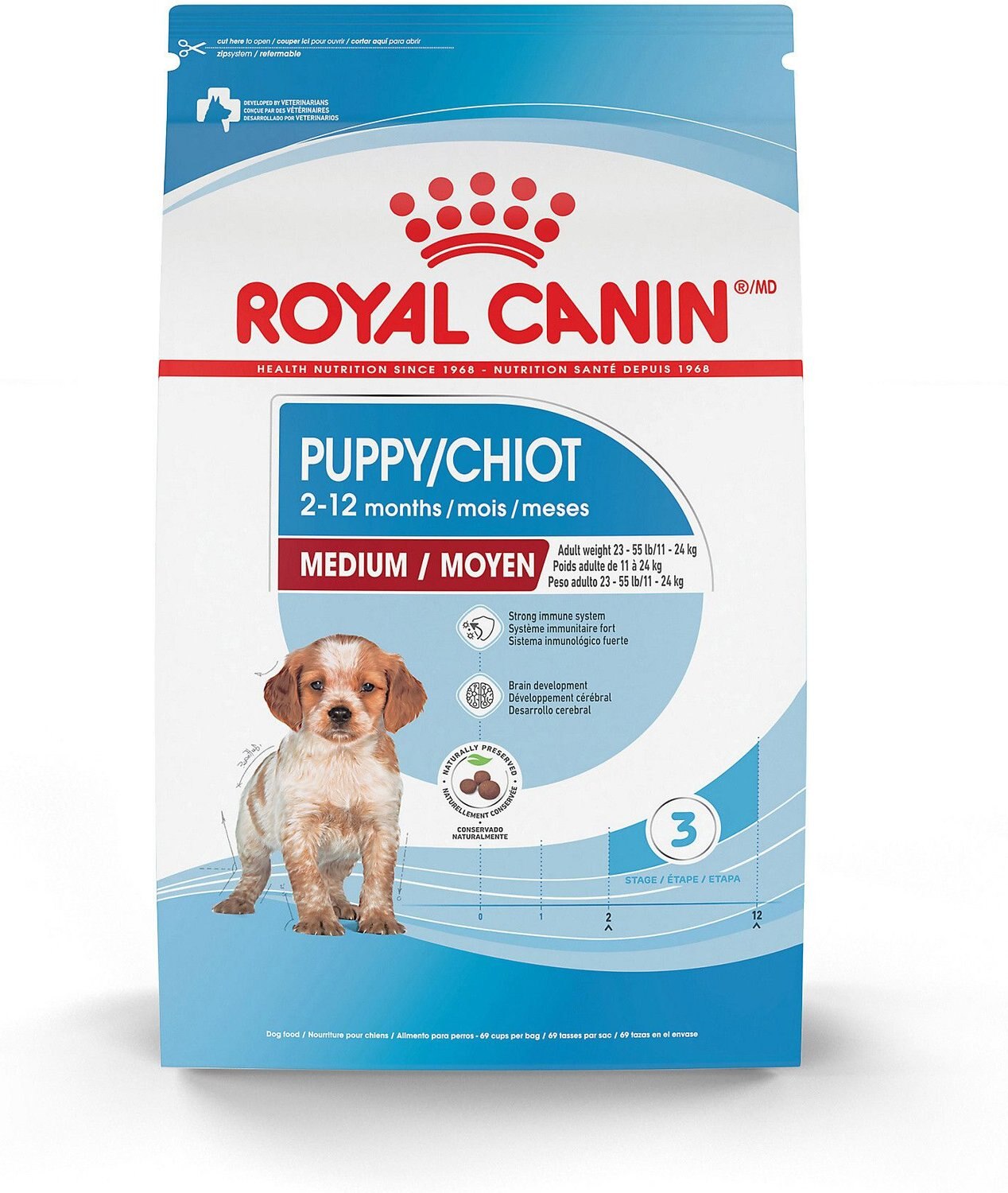 Royal Canin Medium Puppy Dry Dog Food, 17lb bag