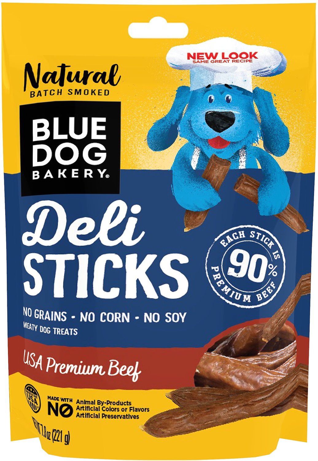 BLUE DOG BAKERY Beef Sticks Dog Treats 