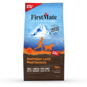 FirstMate Small Bites Limited Ingredient Diet Grain-Free Australian Lamb Meal Formula Dry Dog Food, 5-lb bag