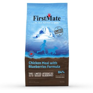 FirstMate Limited Ingredient Diet Grain-Free Chicken Meal with Blueberries Formula Dry Dog Food, 5-lb bag