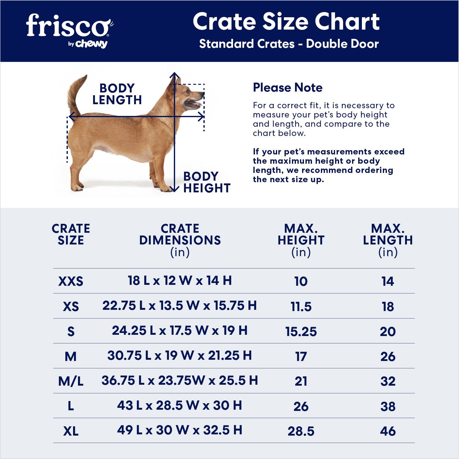 Dog Height Chart