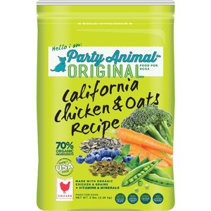 Party Animal California Chicken & Oats Recipe Dry Dog Food, 5-lb bag