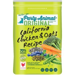 Party Animal California Chicken & Oats Recipe Dry Dog Food, 25-lb bag