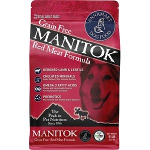 Annamaet Grain-Free Manitok Red Meat Formula Dry Dog Food, 5-lb bag