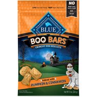 Blue Buffalo Halloween Boo Bars Pumpkin & Cinnamon Crunchy Biscuits Dog Treats