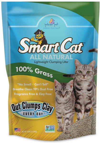 Pioneer Pet SmartCat Unscented Clumping Grass Cat Litter, 10-lb bag slide 1 of 6