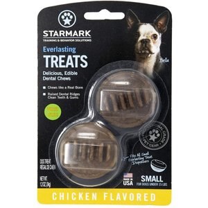 Starmark Everlasting Chicken Flavored Small Dental Dog Treats, 2 count
