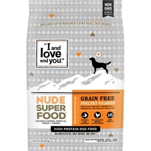 I and Love and You Nude Food Grain-Free Poultry Palooza Dry Dog Food, 23-lb bag