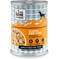 I and Love and You Cluckin' Good Stew Grain-Free Canned Dog Food, 13-oz, case of 12