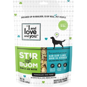 I and Love and You Stir and Boom Raw Raw Lamb Boom Ba Dinner Grain-Free Dehydrated Dog Food, 1.5-lb bag