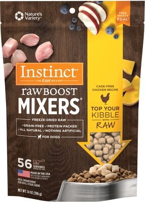 Instinct Raw Boost Mixers Chicken Recipe Grain-Free Freeze-Dried Dog Food Topper, slide 1 of 1