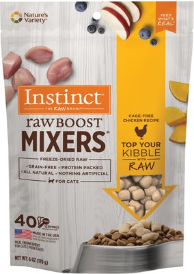 Instinct Raw Boost Mixers Chicken Recipe Grain-Free Freeze-Dried Cat Food Topper, slide 1 of 1