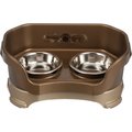 Neater Pets Neater Feeder Deluxe Elevated & Mess-Proof Cat Bowls, Bronze