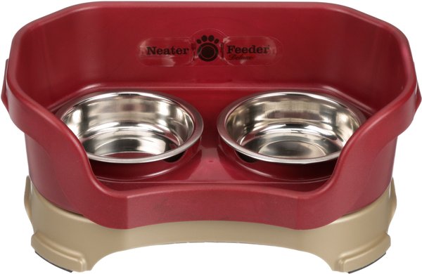 Neater Pets Neater Feeder Elevated Cat Bowls, Cranberry slide 1 of 11