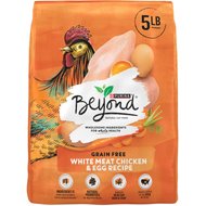 Purina Beyond Simply White Meat Chicken & Egg Recipe Grain-Free Dry Cat Food, 5-lb bag