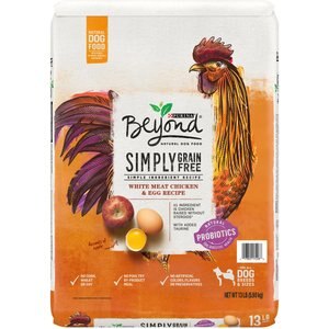 Purina Beyond Natural Grain-Free White Meat Chicken & Egg Recipe Dry Dog Food, 13-lb bag
