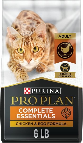 Purina Pro Plan Adult Chicken & Egg Formula Grain-Free Dry Cat Food, 6-lb bag slide 1 of 9
