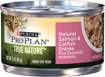 Purina Pro Plan True Nature Natural Salmon & Catfish Entree in Sauce Canned Cat Food, slide 1 of 1