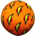 Mighty Squeaky Stuffing-Free Plush Ball Dog Toy, Orange, Large