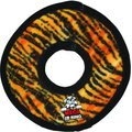 Tuffy's Mega Junior Ring Squeaky Plush Dog Toy, Tiger