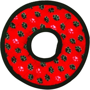 red and black soft ring toy
