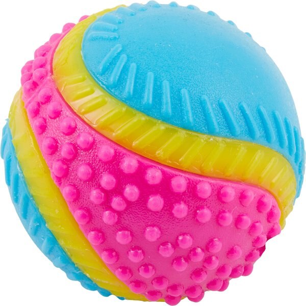 Ethical Pet Sensory Ball Tough Dog Chew Toy, Color Varies, 3.25-in slide 1 of 6