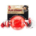 Ethical Pet Play Strong Ball & Rope Tough Dog Chew Toy, 3.75-in