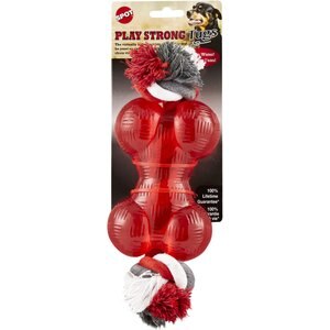 Ethical Pet Play Strong Bone & Rope Tough Dog Chew Toy, 5.5-in