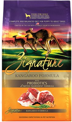 5. Zignature Kangaroo Limited Ingredient Formula Grain-Free Dry Dog Food
