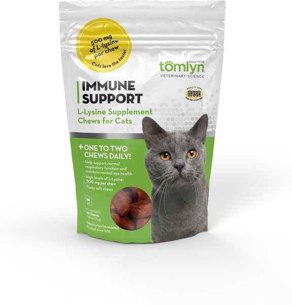 Tomlyn Immune Support Hickory Flavored Soft Chews Immune Supplement for Cats, 30 count bag slide 1 of 6