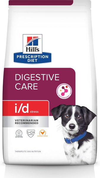 Hill's Prescription Diet i/d Digestive Care Stress Chicken Flavor Dry Dog Food, 14.33-lb bag slide 1 of 11