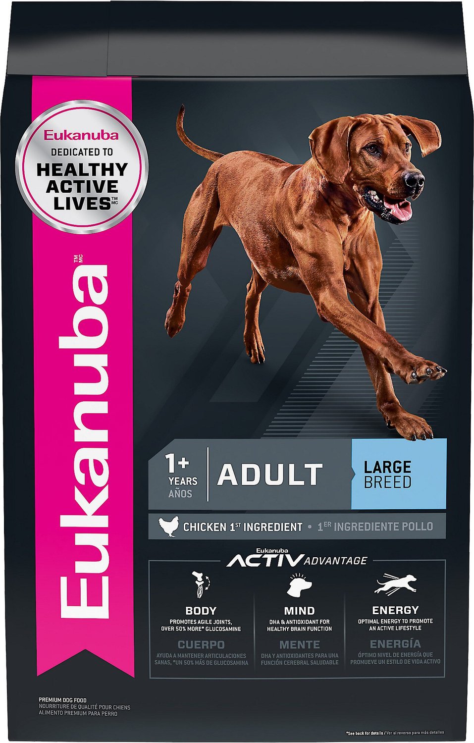 EUKANUBA Large Breed Adult Dry Dog Food, 33-lb bag - Chewy.com