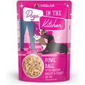 Weruva Dogs in the Kitchen Fowl Ball with Chicken Breast & Turkey Au Jus Grain-Free Dog Food Pouches , 2.8-oz, case of 12