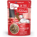 Weruva Dogs in the Kitchen The Double Dip with Beef & Wild Caught Salmon Au Jus Grain-Free Dog Food Pouches, 2.8-oz, case of 12