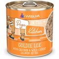 Weruva Dogs in the Kitchen Goldie Lox with Chicken & Wild Caught Salmon Au Jus Grain-Free Canned Dog Food, 10-oz can, case of 12