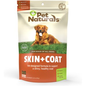 Pet Naturals Skin + Coat Dog Chews, 30 count