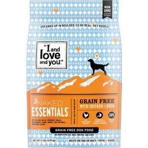 I and Love and You Naked Essentials Grain-Free Chicken and Duck Recipe Dry Dog Food, 11-lb bag