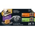 Sheba Perfect Portions Grain-Free Multipack Poultry Entrees Cat Food Trays, 2.6-oz, case of 12 twin-packs
