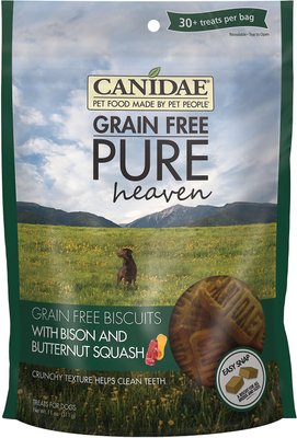 CANIDAE Grain-Free PURE Heaven Biscuits with Bison & Butternut Squash Crunchy Dog Treats, slide 1 of 1
